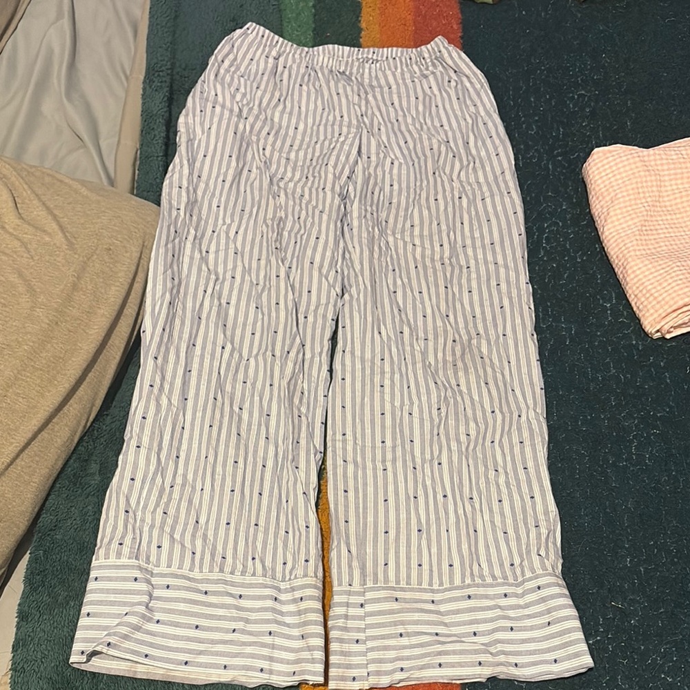 Aerie blue and white pants